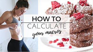 HOW TO CALCULATE YOUR CALORIES AND MACROS || TRACK TO BUILD MUSCLE OR LOSE FAT