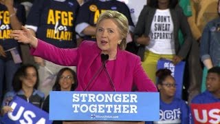 Hillary Clinton holds second N.C. rally