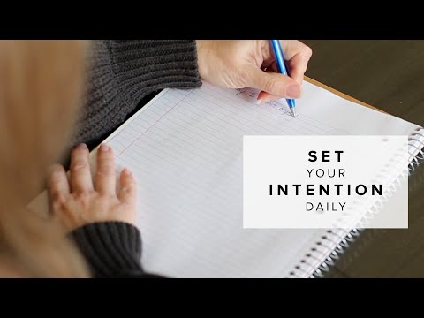 What is an example of an intention?