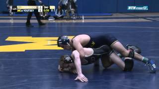 Purdue Boilermakers vs. Michigan Wolverines Wrestling: 125 Pounds - Schroeder vs. Youtsey