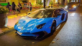 Tình cũ anh Mình Nhựa Lambroghini Aventador SV dạo phố Sài Gòn những ngày cuối năm !!