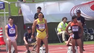 日本陸上混成競技2017 男子十種100m1組