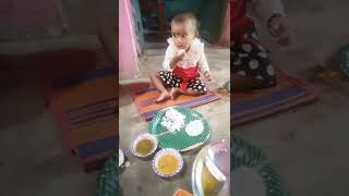 #Sanvi Mama Is Eating Rice By Herself,sanvi ମାମା ଭୋଜି ଭାତ ନିଜେ ନିଜେ ଖାଉଛନ୍ତି#Sanvi short