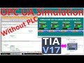 OPC UA server and client simulation without PLC