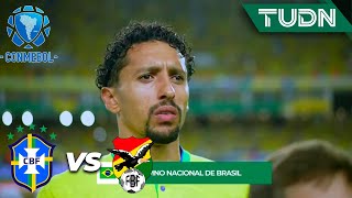 ¡Se entonan los himnos a todo pulmón! | Brasil 0-0 Bolivia | CONMEBOL-Eliminatoria 2023 | TUDN