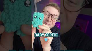 What should I crochet next?! Baby Sprite 🩵💅 #fortnite #crochet