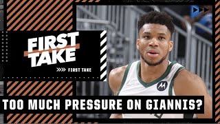 Are the Bucks asking too much of Giannis without Khris Middleton playing? | First Take