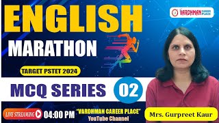 English MCQ Series Class 2 | PSTET Marathon 2024 | Mrs. Gurpreet Kaur