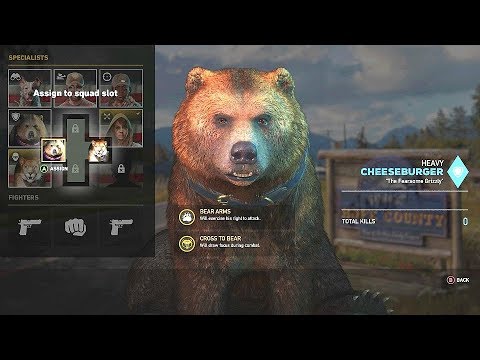 Far Cry 5 Meet Cheeseburger - Unlock / Hire The Bear - A Right To Bear ...