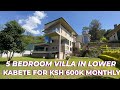 5 #bedroom  #villa  IN LOWER KABETE, #nairobi  FOR KSH 600,000 MONTHLY#home #realestatekenya