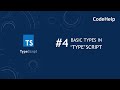 Typescript #4: Datatypes in TypeScript