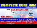 Core Java -  java.lang.package -  Immutable class and object creation Part - 2