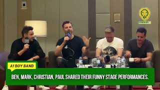 A1's Ben Adams, Mark Read, Christian Ingebrigtsen, Paul Marazzi share funny stage performances