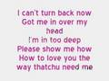 Can't Turn Back - Tynisha Keli (w/ lyrics)