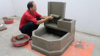Ideas With Cement And Styrofoam For Garden - How To Make Waterfall Aquarium Simple