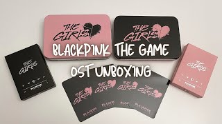 blackpink the game “the girls” ost unboxing ☆ (stella and reve versions + ktown4u pobs)