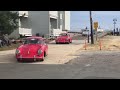 porsches as they leave the ocean city nj boardwalk after their show 10 20 18