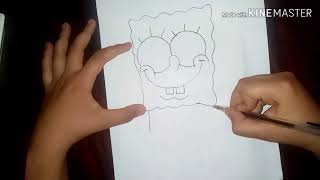 How to draw sponge bob/  رسم سبونج بوب خطوة بخطوة