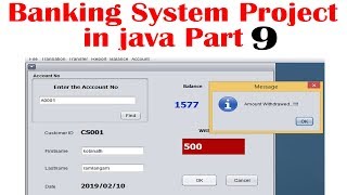 Complete Bank Management System Project in Java with Source Code | Java Projects part 9