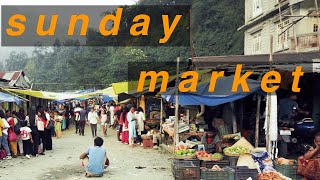 Indian open air market | Sunday market in Dudhia | Bangey Haat | Mirik | Darjeeling.