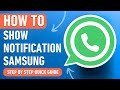 How to Show WhatsApp Notifications on Lockscreen in Samsung (Easy Tutorial)