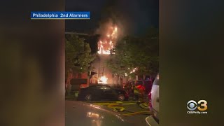 2 Injured After Flames Rip Through Home In North Philadelphia