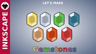 Inkscape Tutorial: How to draw Gemstone