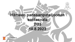 Hämeen panssaripataljoonan sotilasvala 2/23