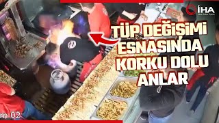 Aniden Alev Alan Tüpü Söndürmek İçin Büyük Çaba Sarf Ettiler