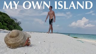 Exploring abandoned island in Maldives