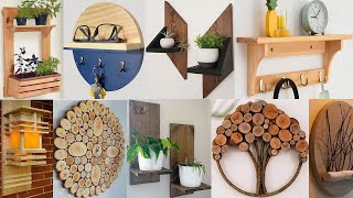 Wall hanging wooden craft pieces ideas to save floor space in your living spaces