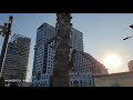 4k tel aviv promenade. walking tour israel