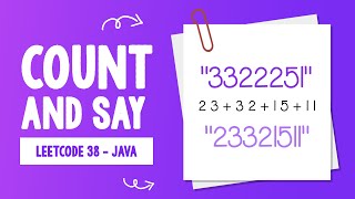Count and Say - Leetcode 38 - Java