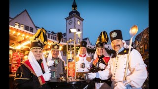 Freiberger Christmarkt mit Bergparade im Fackelschein 2023