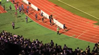 2013.06.23 サンフレッチェ広島　試合終了後の選手挨拶