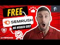 How to Get FREE SEMRush Account!! #SEMrush #SEOTutorial #SEO #tutorial