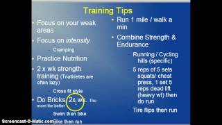 So you want to be a triathlete? Training Tips #3 -Triathlon Coach  Dr Jeff Banas