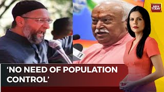 RSS Chief Mohan Bhagwat Flags ‘Population Imbalance’, Owaisi Warns Against ‘Fear-Mongering’