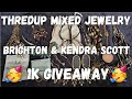 Brighton & Kendra Scott! Thredup Mixed 15 Piece Jewelry Box! Jewelry Jar Unboxing!