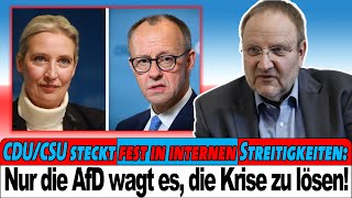 Ralf Schuler stellt die Frage: Hat Merz den Mut, mit der AfD Deutschland aus der Krise zu führen? 🤔