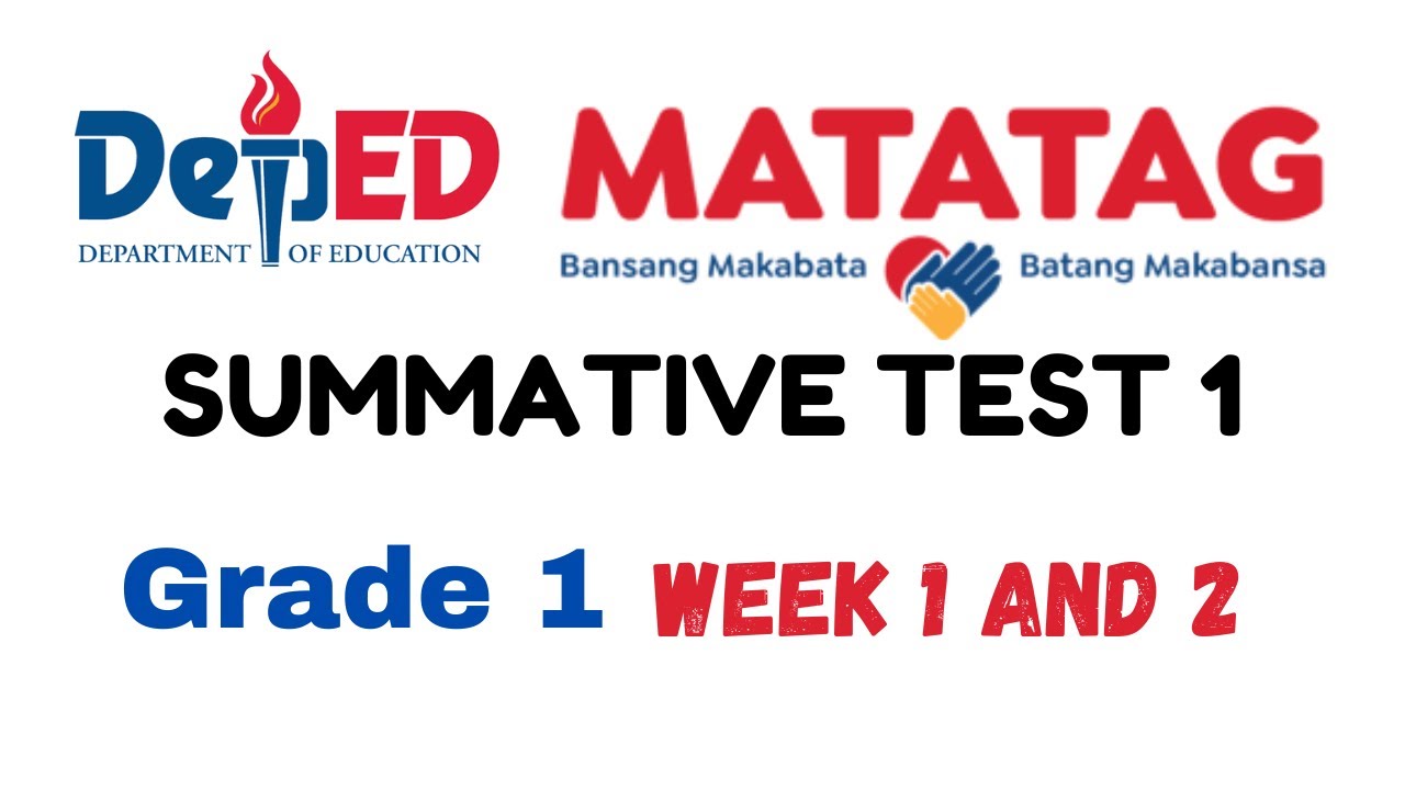 Grade 5 Matatag Curriculum Summative Test