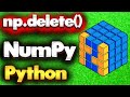 NumPy Delete Function | Module NumPy Tutorial - Part 25