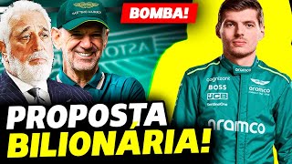 🚨BOMBA DO DIA: ASTON MARTIN OFERECE 1 BILHÃO E CRAVA CONTRATAÇÃO DE VERSTAPPEN | FÓRMULA 1 |GPEMCASA