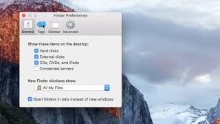 One Button Studio: Configuring 'Finder' Settings