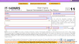Form IT 140NRS Special Nonresident Income Tax Return