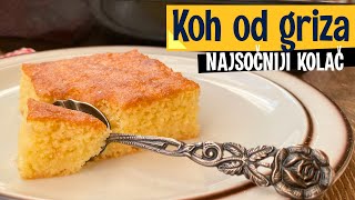 KOH OD GRIZA | starinski recept | najsočniji kolač | Koh Semolina