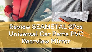 Review SEAMETAL 2Pcs Universal Car Parts PVC Rearview Mirror Protector Eyebrow Rain Cover Carbon Fi