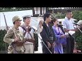 h28.8.14 日 ④熊有集 熊本有志の集ひ 【熊本軍歌の集い】熊本県護国神社『みたままつり』で『軍歌戦時歌謡奉納』開催 1 『関東軍軍歌』 集い＝鈴木田、ハヤブサ軍曹、田口、ヨッシー、福田