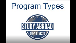 Types of Study Abroad Programs