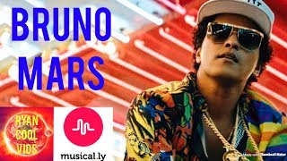 Bruno Mars lip sync Musical.ly compilation